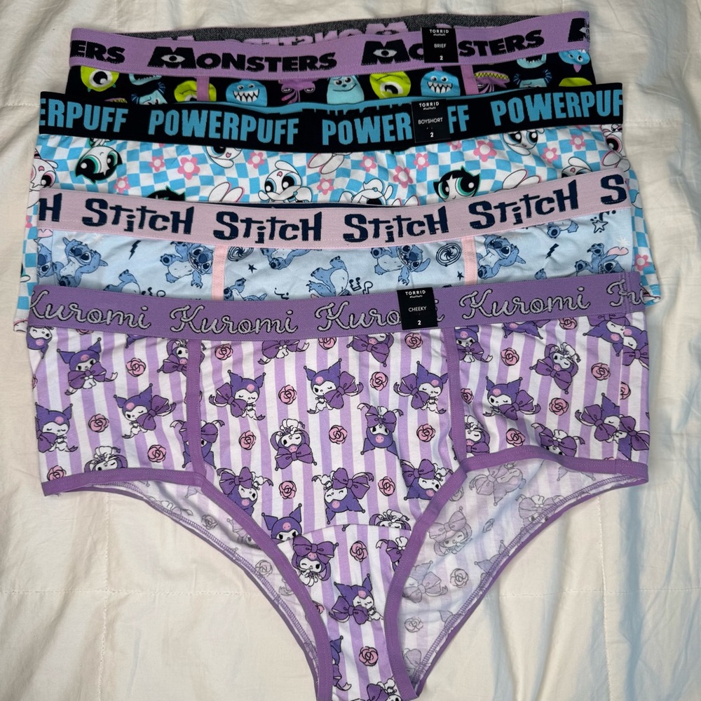 Torrid - 4 pairs panties - size 2
